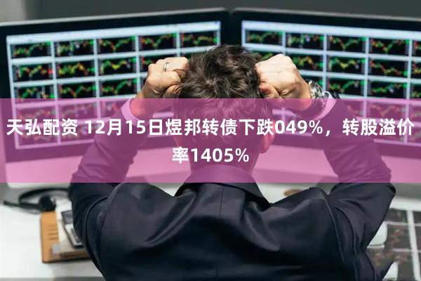 天弘配资 12月15日煜邦转债下跌049%，转股溢价率1405%