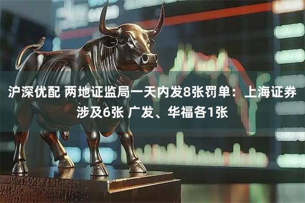 沪深优配 两地证监局一天内发8张罚单：上海证券涉及6张 广发、华福各1张